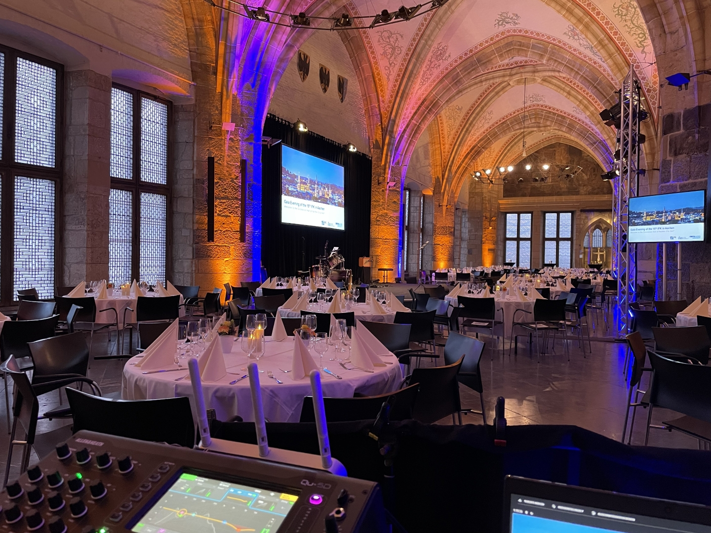 Gala-Event im Kr&ouml;nungssaal des Aachener Rathauses